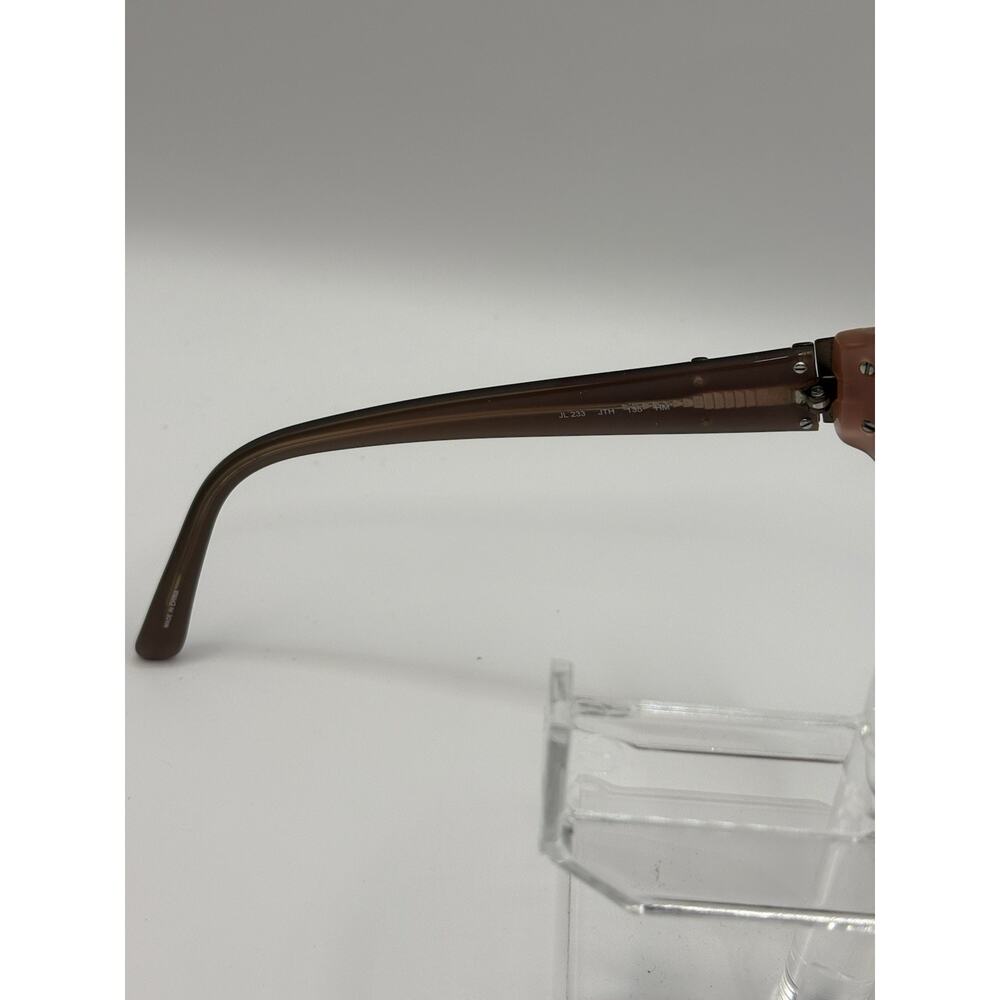 Jennifer Lopez Rectangular Glasses Brown Women 13… - image 5